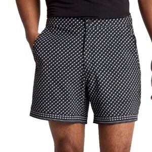 VRST 6" Resort Short Printed Men's S Pure Black Print NWT